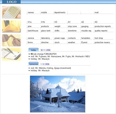 intranet home page example